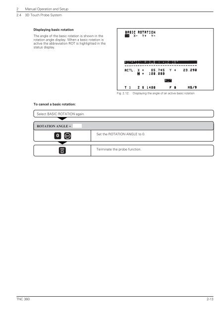 User's Manual ISO TNC 360 (260020xx, 280490xx) - heidenhain