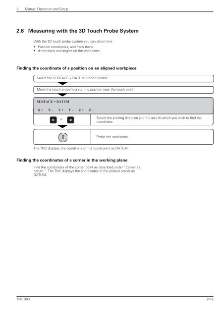 User's Manual ISO TNC 360 (260020xx, 280490xx) - heidenhain