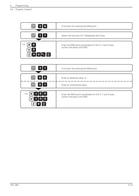 User's Manual ISO TNC 360 (260020xx, 280490xx) - heidenhain