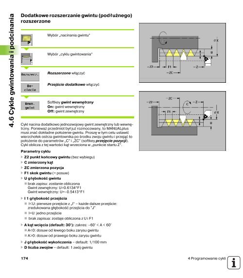 4.5 Cykle toczenia poprzecznego - heidenhain