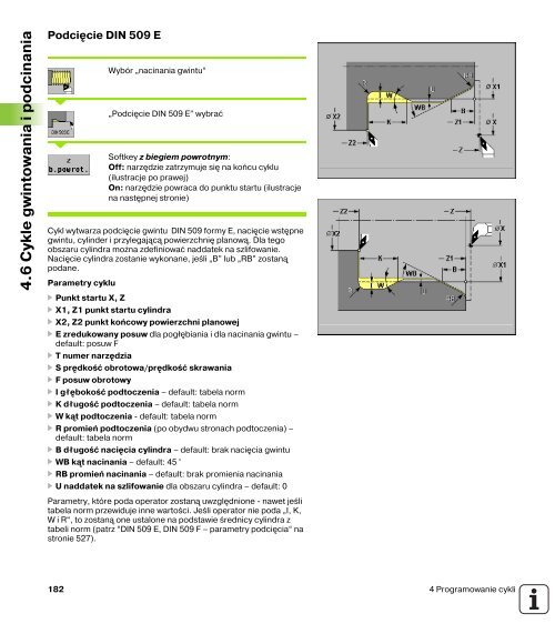 4.5 Cykle toczenia poprzecznego - heidenhain