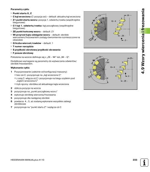 4.5 Cykle toczenia poprzecznego - heidenhain