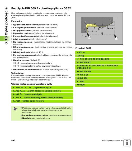 4.5 Cykle toczenia poprzecznego - heidenhain