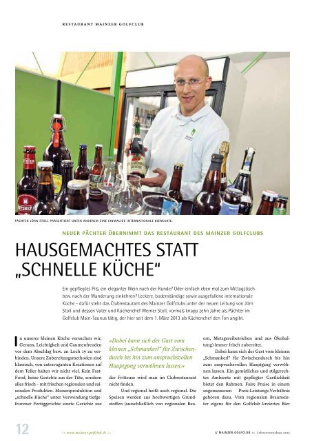 JAHRESVORSCHAU 2013 - Mainzer Golfclub