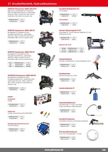 17_ Drucklufttechnik, Hydraulikstationen.pdf - Gebr. Mayer