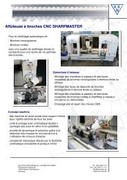 Flyer Affûteuse à broches CNC Sharpmaster [PDF] - Karl Klink GmbH