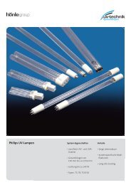 Philips UV-Lampen - UV-Technik Speziallampen GmbH