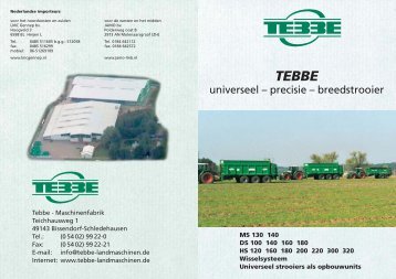 universeel – precisie – breedstrooier - Tebbe