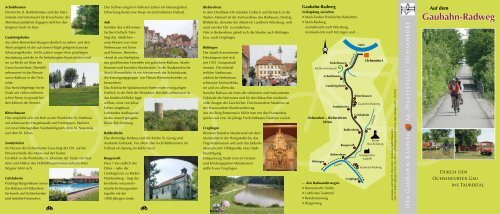 Gaubahn-Radweg - Ochsenfurt