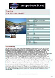 Amerglass Beschreibung - Boats, Yachts on europe-boats24.net