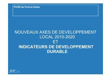 nouveaux axes de developpement local 2010-2020 et ... - Horus