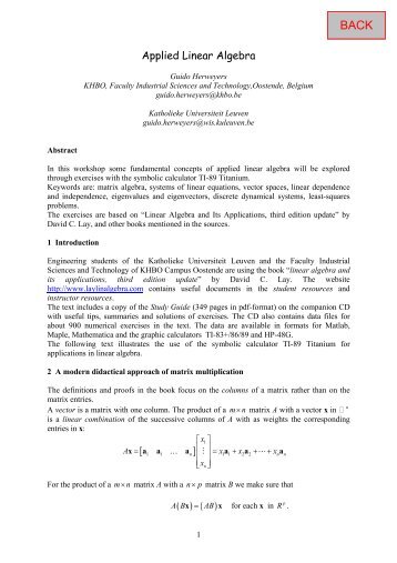 Applied Linear Algebra (pdf)