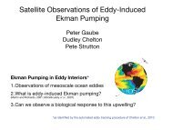 Satellite Observations of Eddy-Induced Ekman Pumping - RAMMB