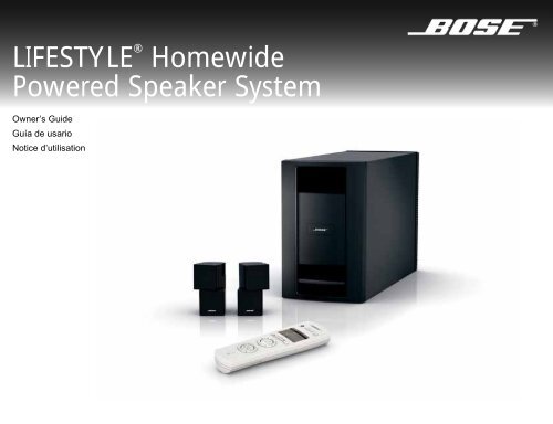bose lifestyle homewide powered speaker system