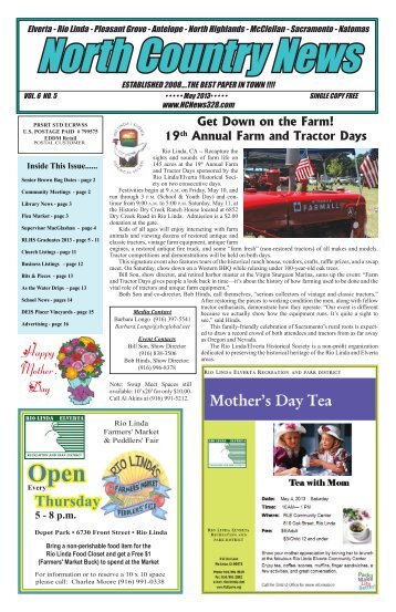 Volume 6, Number 5 - North Country News, May, 2013.