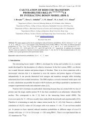 CALCULATION OF REDUCED TRANSITION PROBABILITIES B(E2 ...