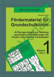 Fördermaterial für Grundschulkinder 1