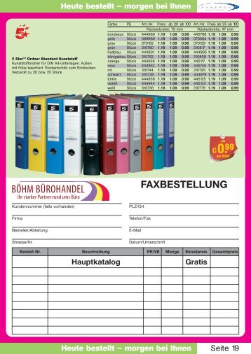 FAXBESTELLUNG