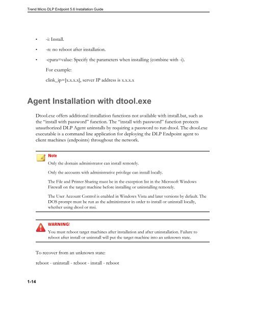 Agent Installation Overview - Online Help Home - Trend Micro
