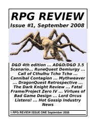 first issue - RPG Review