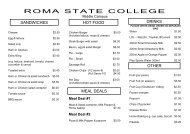 middle-campus-tuckshop-menu - Roma State College