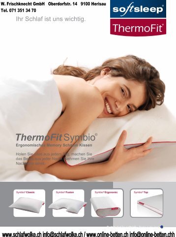 Thermofit Kissen und Auflage - Online Betten