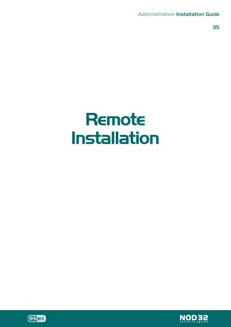 Installation Guide - Eset