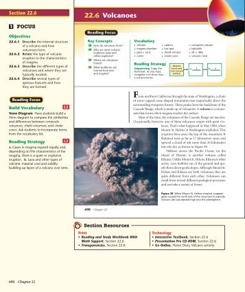 22.6 Volcanoes