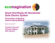 Smart Grid Ready AC Residential Solar Electric System - EERE