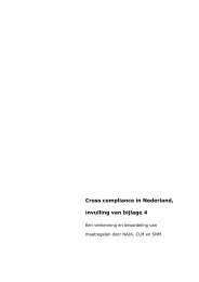 Cross compliance in Nederland, invulling van bijlage 4 - Natuur en ...