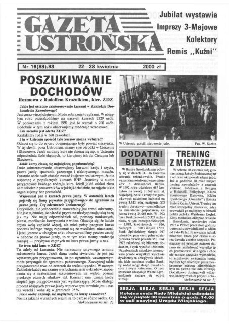 Gazeta Ustrońska nr 16 / 93