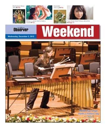 ROHM Pipe Organ marks a historic day — Page 3 - Oman Observer