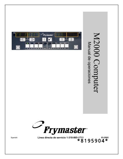 Frymaster Ui 1 - Frymaster