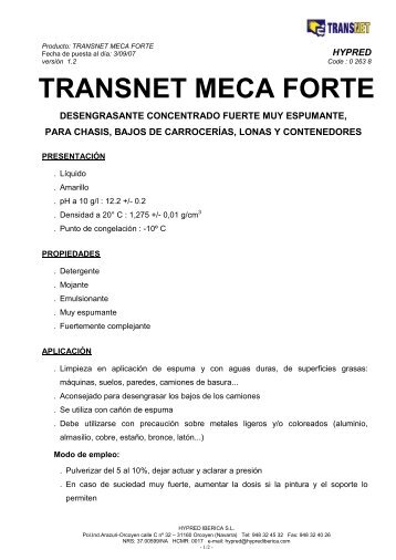 TRANSNET MECA FORTE