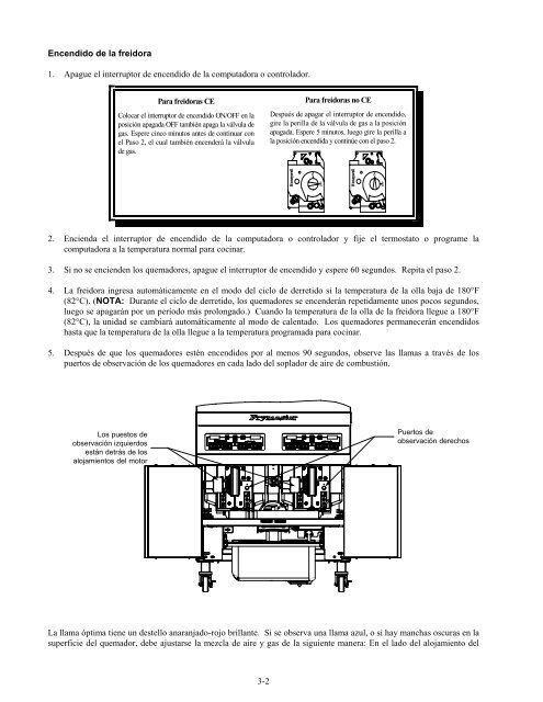 Freidoras de Gas Serie Pro H55 Manual de instalación y - Frymaster