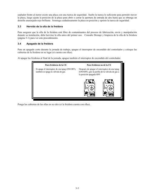 Freidoras de Gas Serie Pro H55 Manual de instalación y - Frymaster