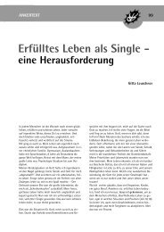 Erfülltes Leben als Single - eine Herausforderung