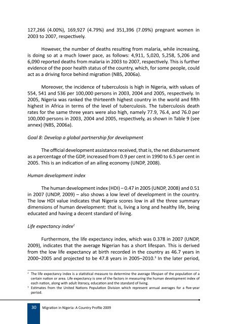 Migration Profile on Nigeria - IOM Publications - International ...