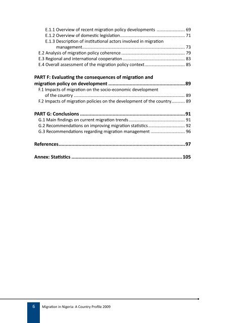 Migration Profile on Nigeria - IOM Publications - International ...