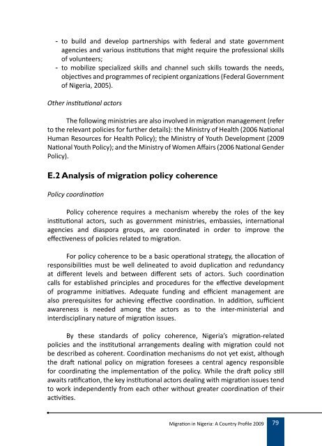 Migration Profile on Nigeria - IOM Publications - International ...