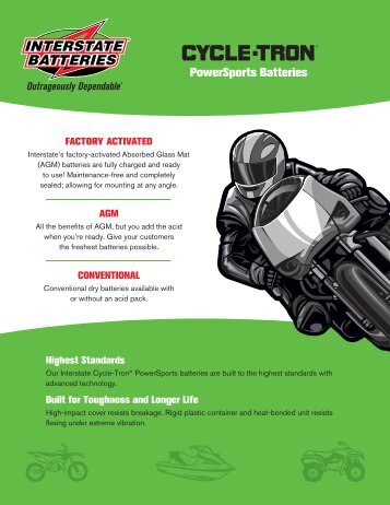201250 Cycle-Tron Powersports Batteries - Interstate Dealers