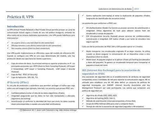 Práctica 8 - Lab. Redes y Seguridad