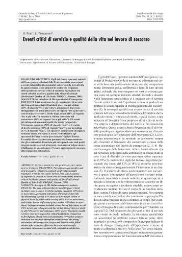 01 prati - Giornale Italiano di Medicina del Lavoro ed Ergonomia