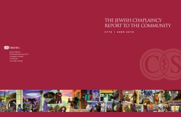 2010 Jewish Chaplaincy Report - Cedars-Sinai