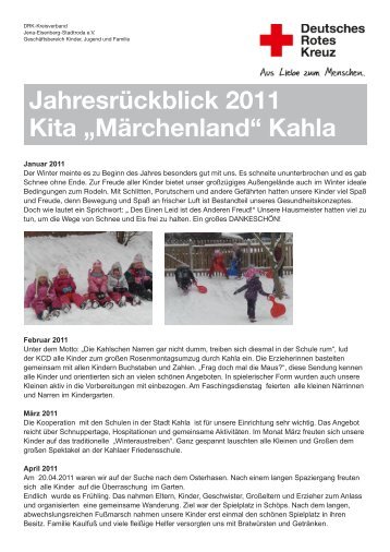 Jahresrückblick der KITA Märchenland 2011