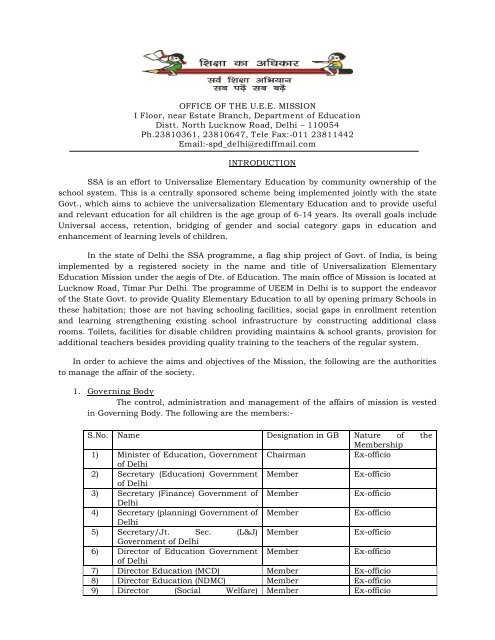 Government Of Delhi Directorate Of Education