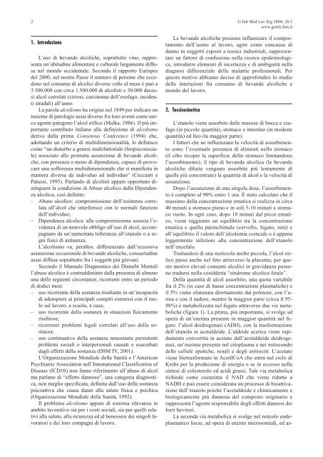 mangili x sito - Giornale Italiano di Medicina del Lavoro ed Ergonomia