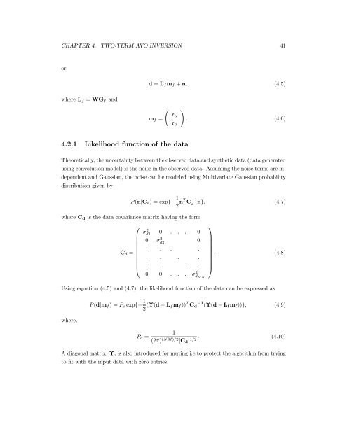 Regularization of the AVO inverse problem by means of a ...