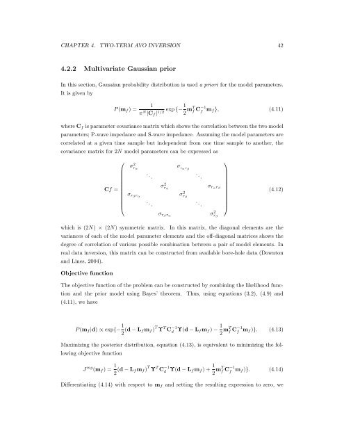 Regularization of the AVO inverse problem by means of a ...