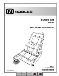 Scout 37B operator and Parts Manual
